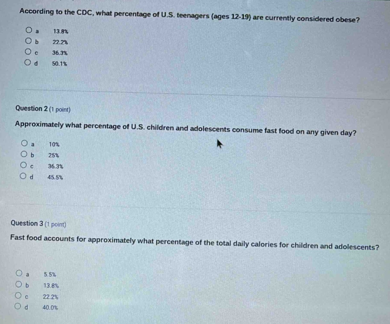 according to the cdc, what percentage of u.s. teenagers (ages 12-19) ar…