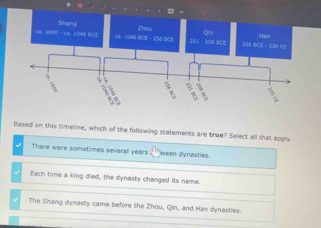 shang ca. 1600 - ca. 1046 bce zhou ca. 1046 bce - 256 bce qin 221 - 206…