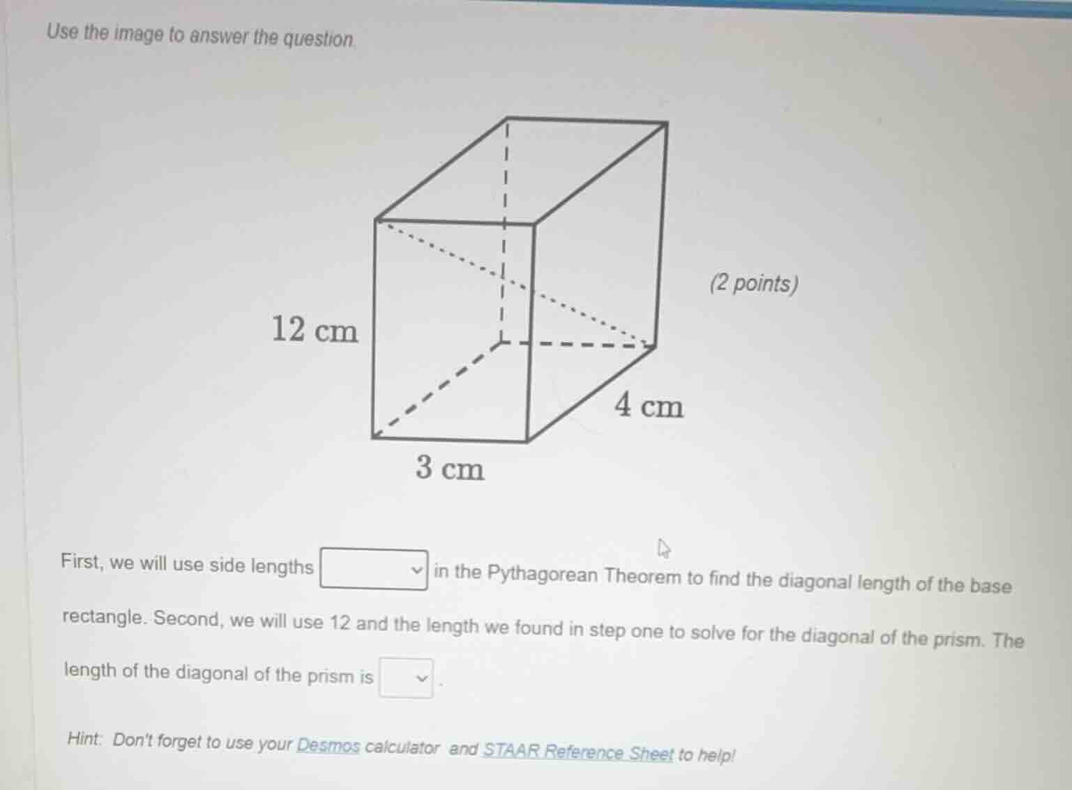 use the image to answer the question.(2 points)first, we will use side …