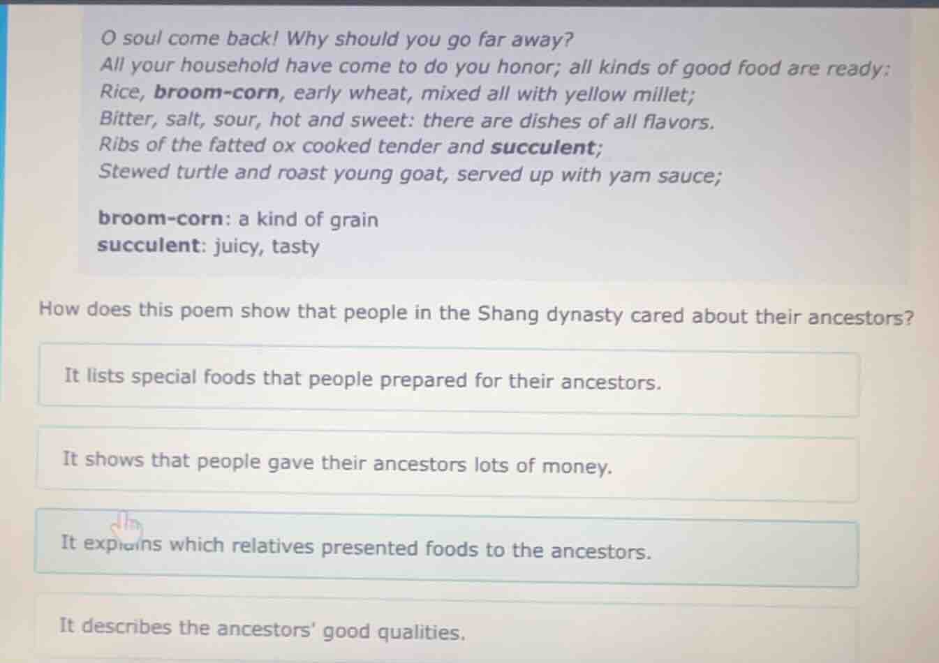 o soul come back! why should you go far away?all your household have co…