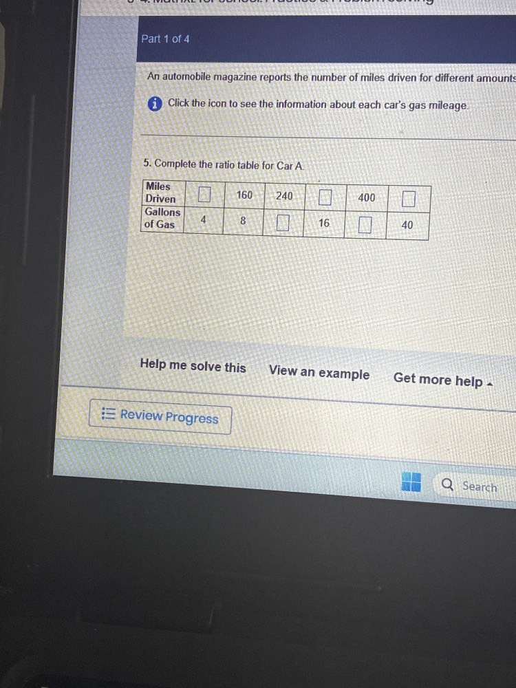 part 1 of 4 an automobile magazine reports the number of miles driven f…