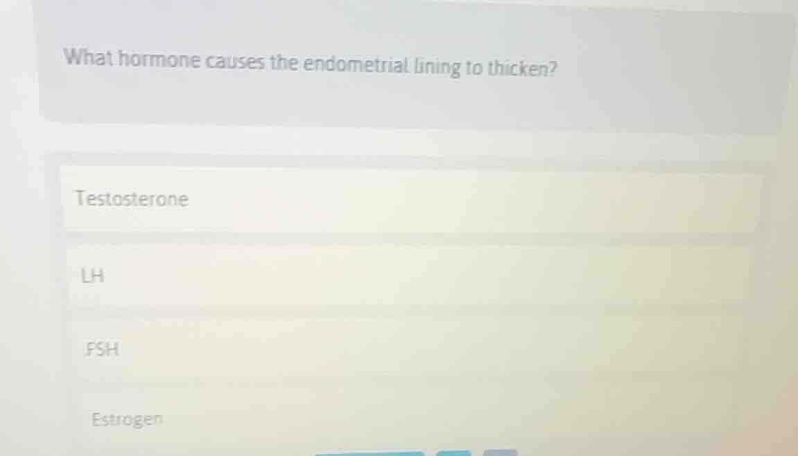 what hormone causes the endometrial lining to thicken? testosterone lh …