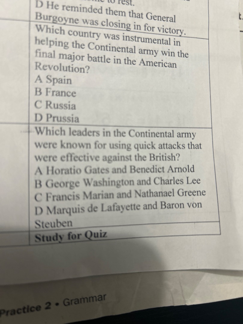 d he reminded them that general burgoyne was closing in for victory. wh…