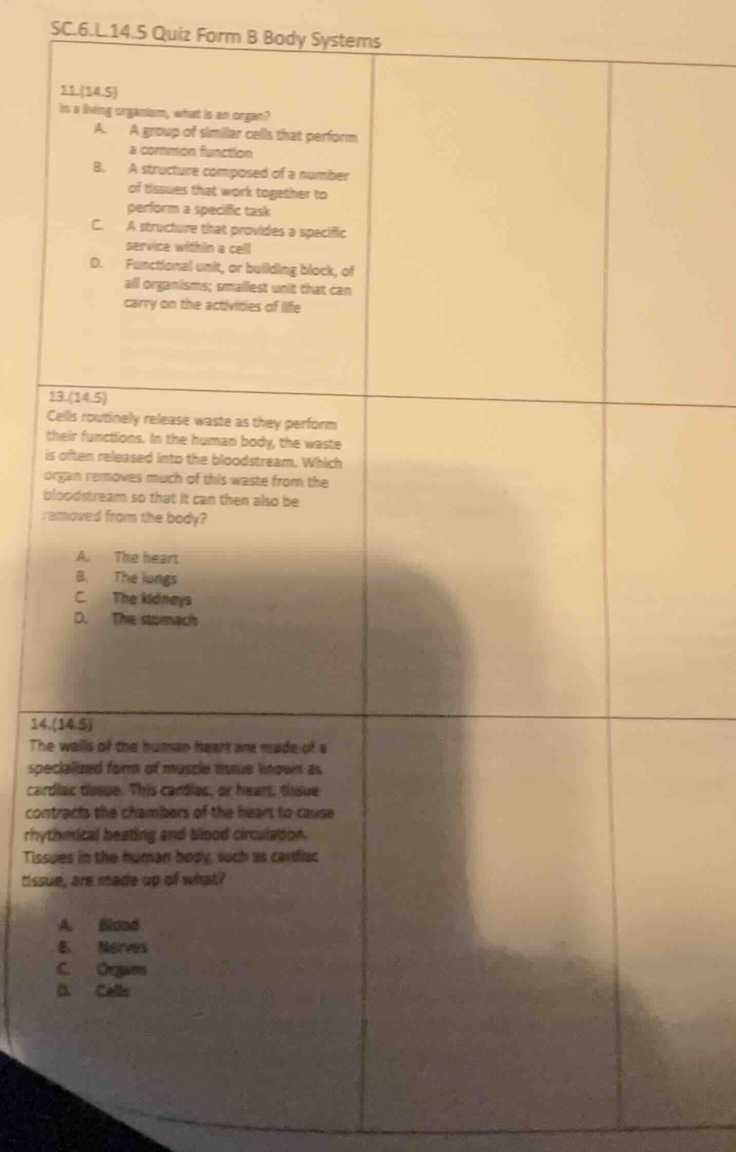 sc.6.l.14.5 quiz form b body systems 11.(14.5) in a living organism, wh…