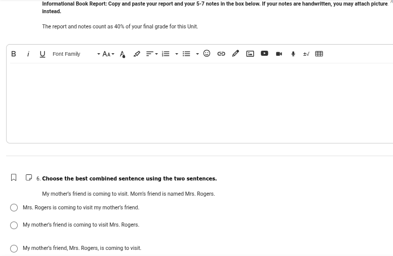 informational book report: copy and paste your report and your 5-7 note…