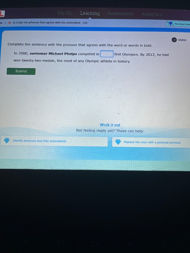 my ixl learning assessment analytics de > il.2 use the pronoun that agr…