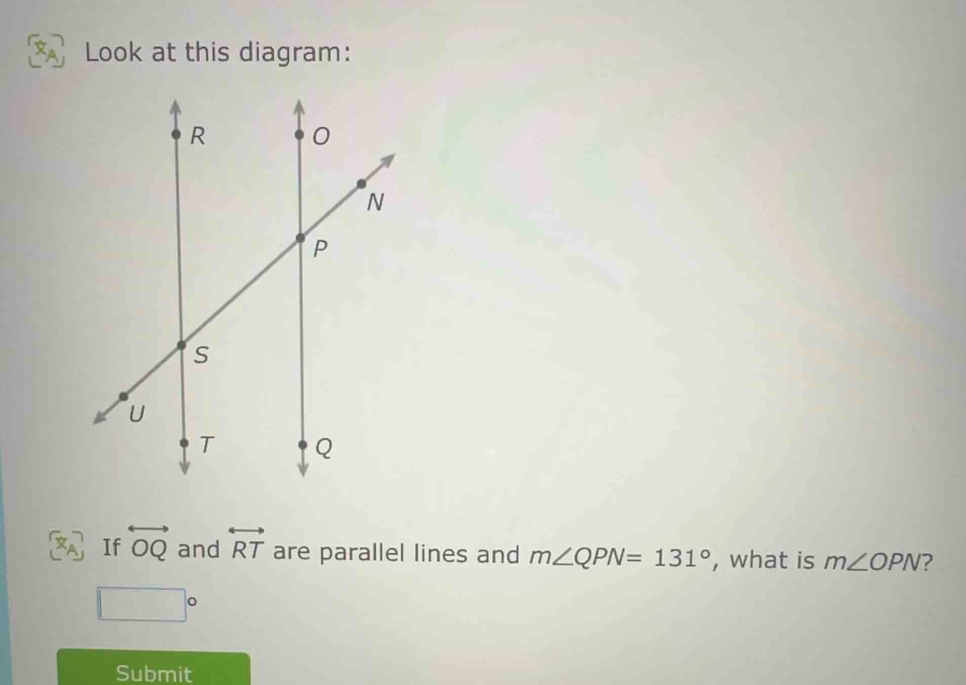 look at this diagram: if $overleftrightarrow{oq}$ and $overleftrightarr…