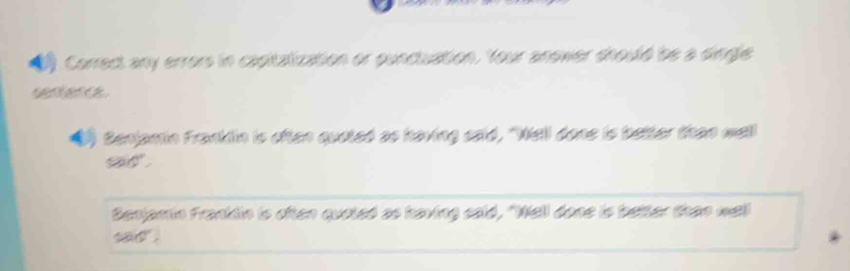 correct any errors in capitalization or punctuation. your answer should…