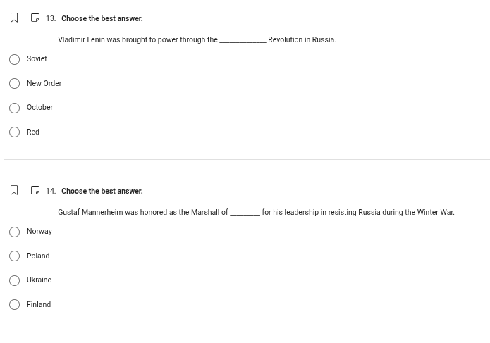 13. choose the best answer. vladimir lenin was brought to power through…