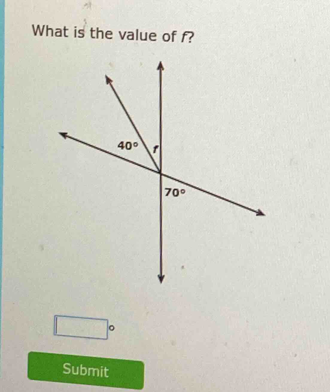 what is the value of f?