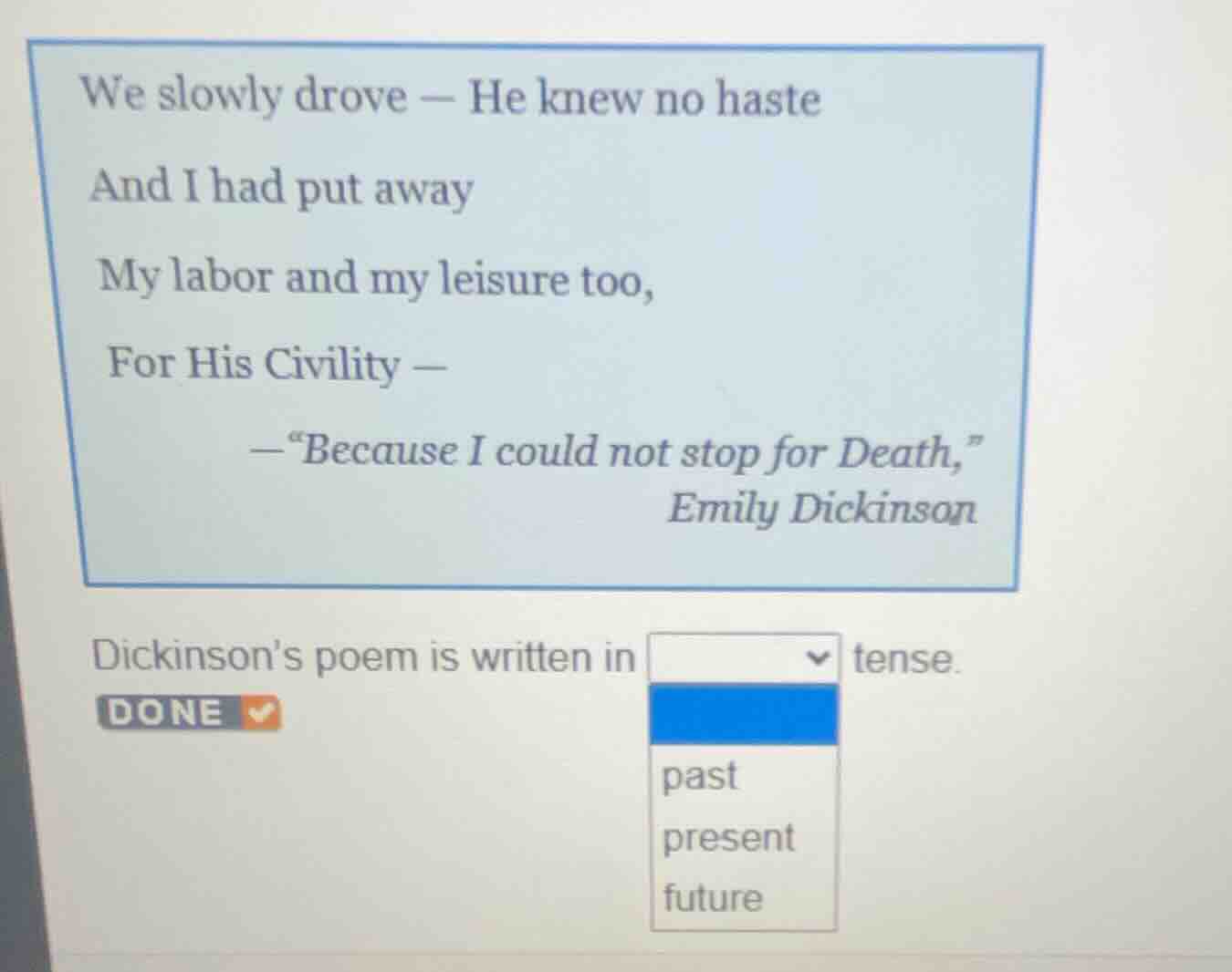 we slowly drove — he knew no haste and i had put away my labor and my l…