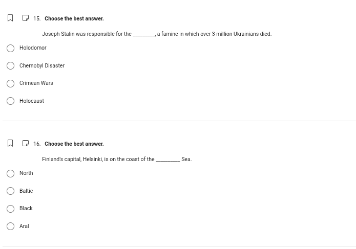 15. choose the best answer. joseph stalin was responsible for the _____…