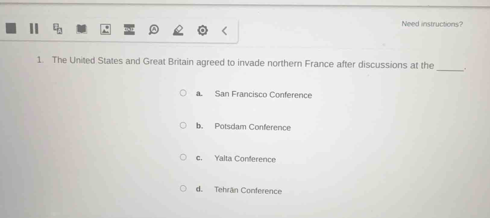 1. the united states and great britain agreed to invade northern france…