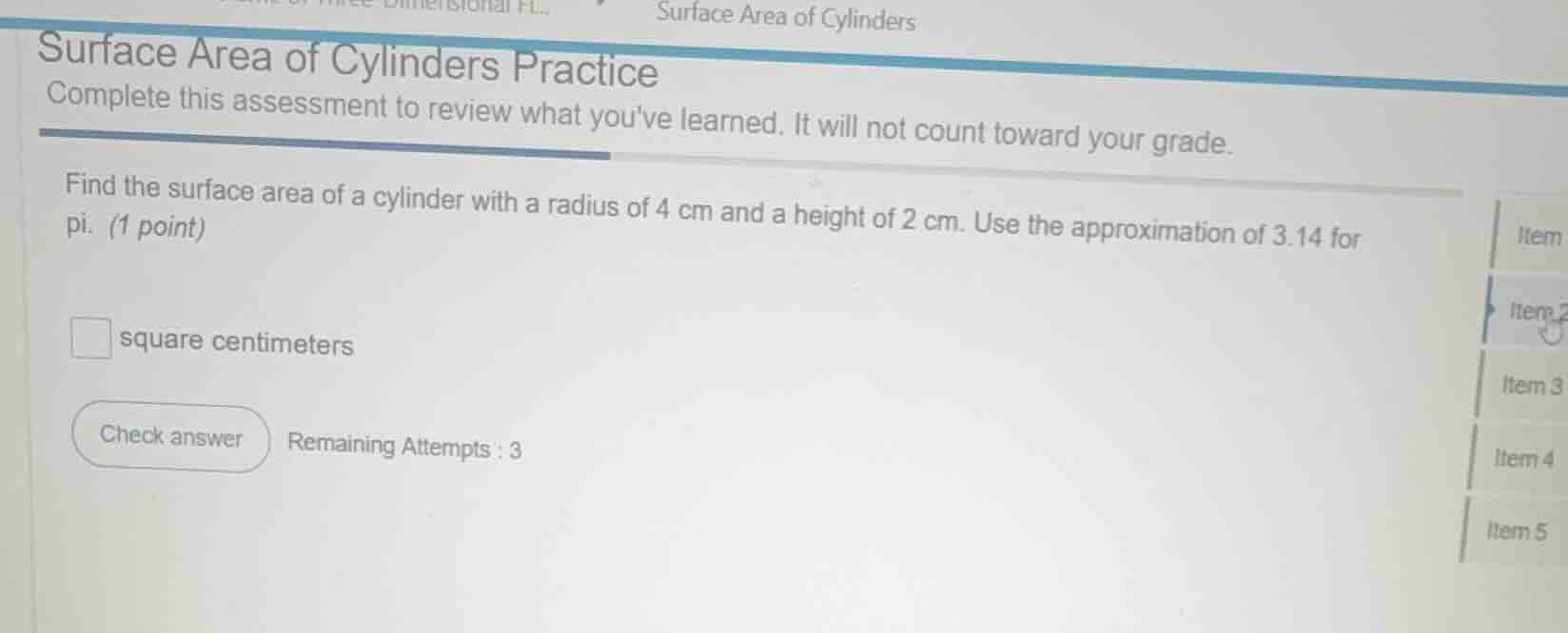 surface area of cylinders surface area of cylinders practice complete t…