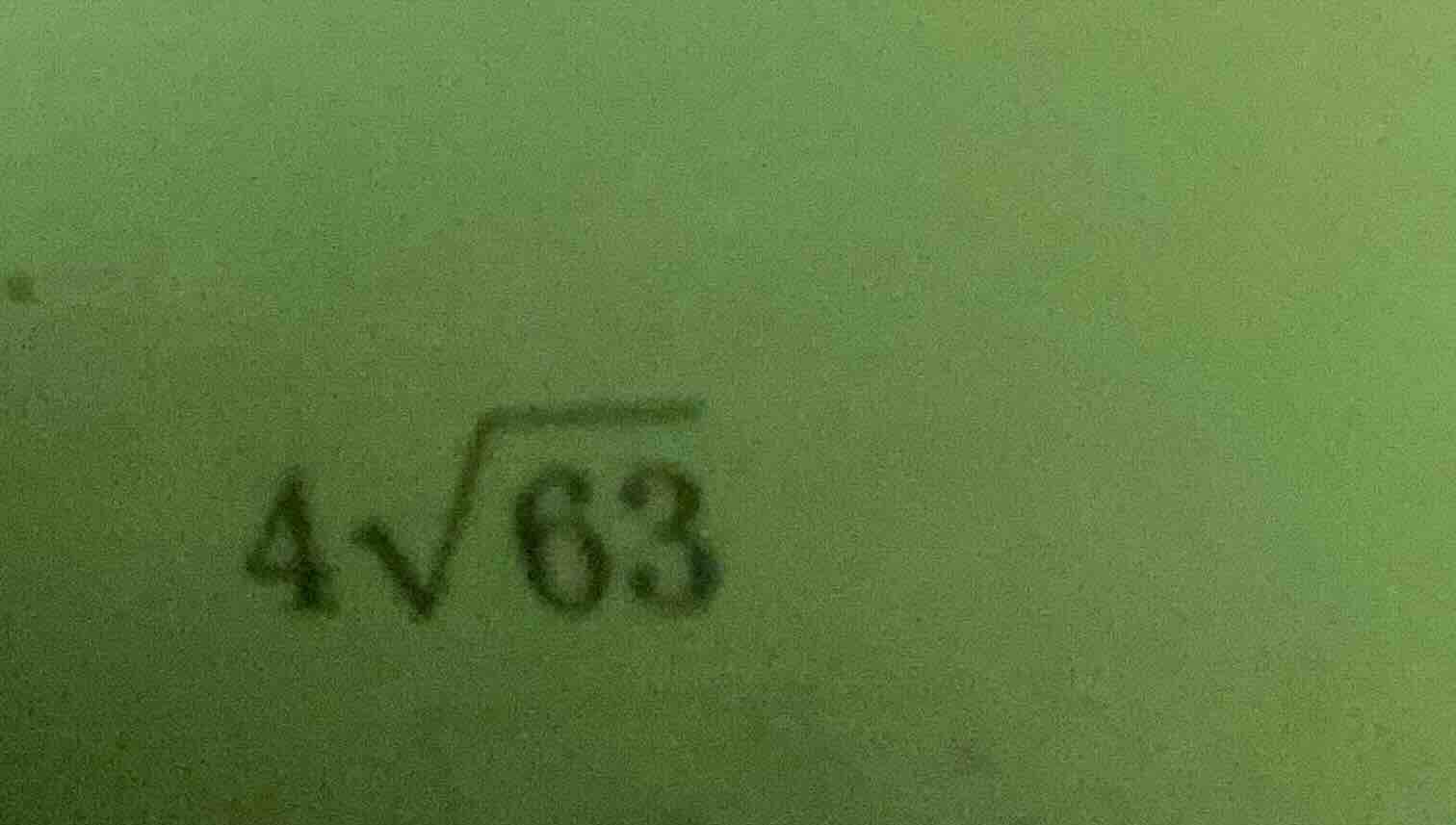 $4\\sqrt{63}$