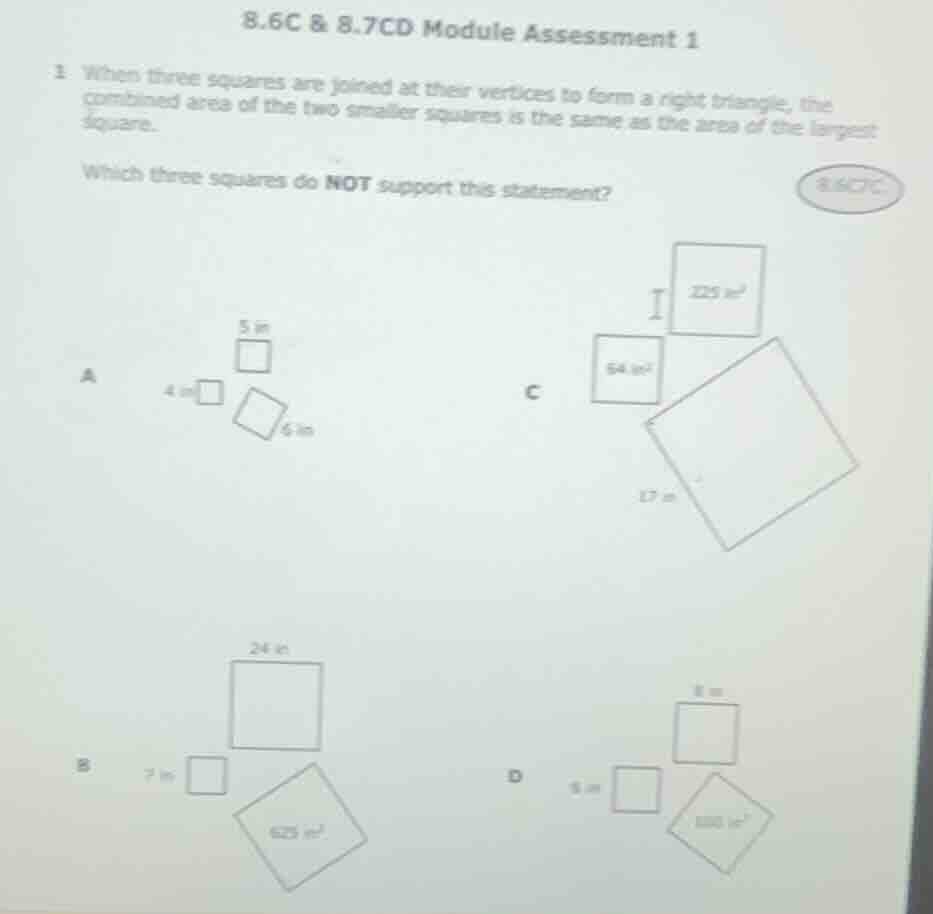 8.6c & 8.7cd module assessment 1 1. when three squares are joined at th…