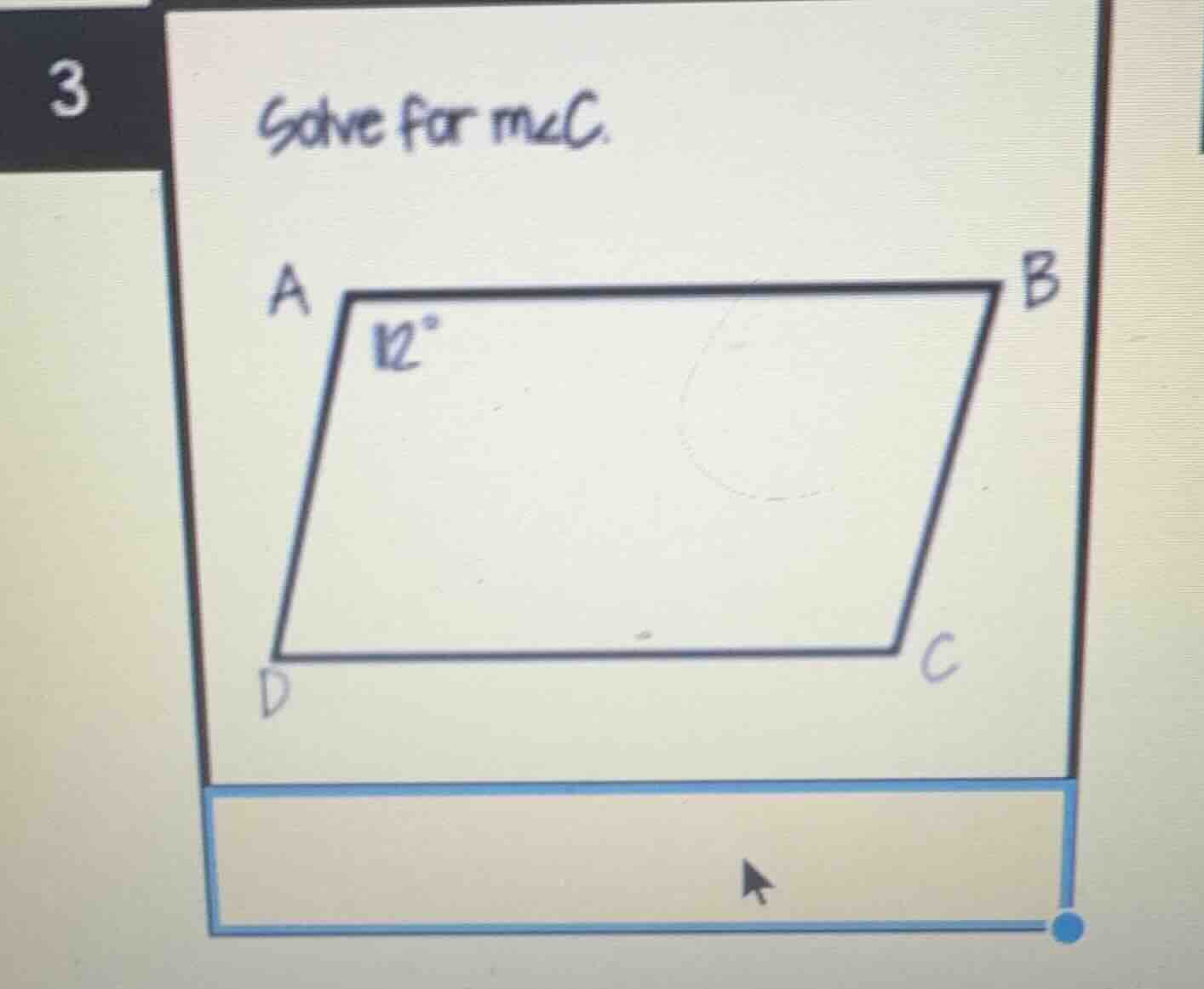 3 solve for $m\\angle c$.