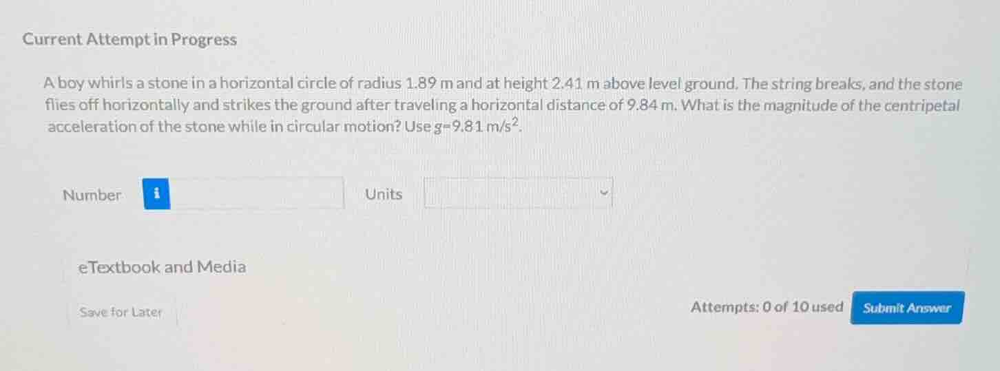 current attempt in progress a boy whirls a stone in a horizontal circle…
