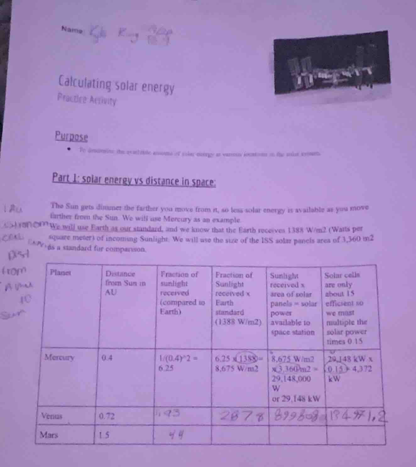 name:calculating solar energypractice activitypurpose• to determine the…