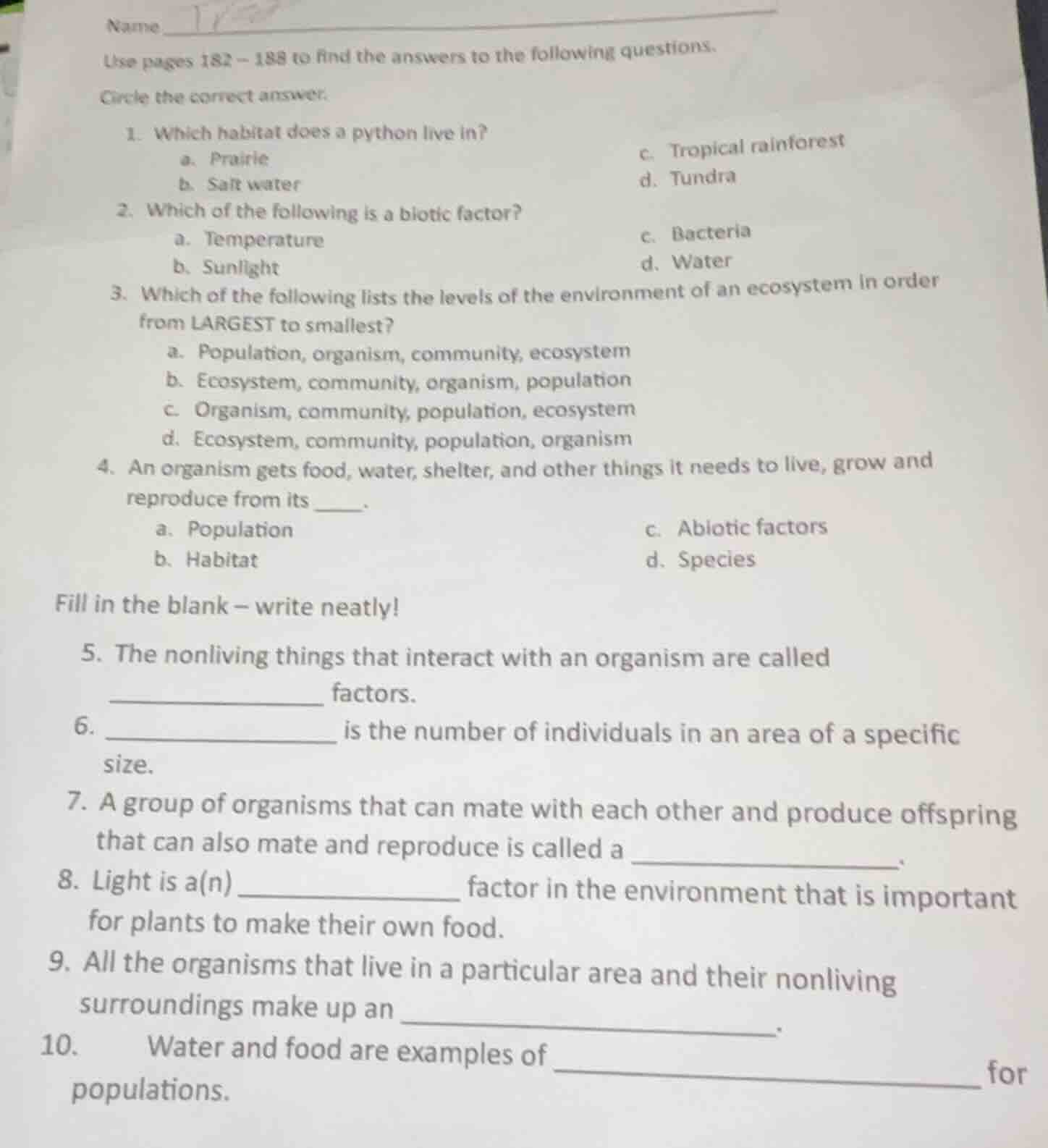 nameuse pages 182 - 188 to find the answers to the following questions.…