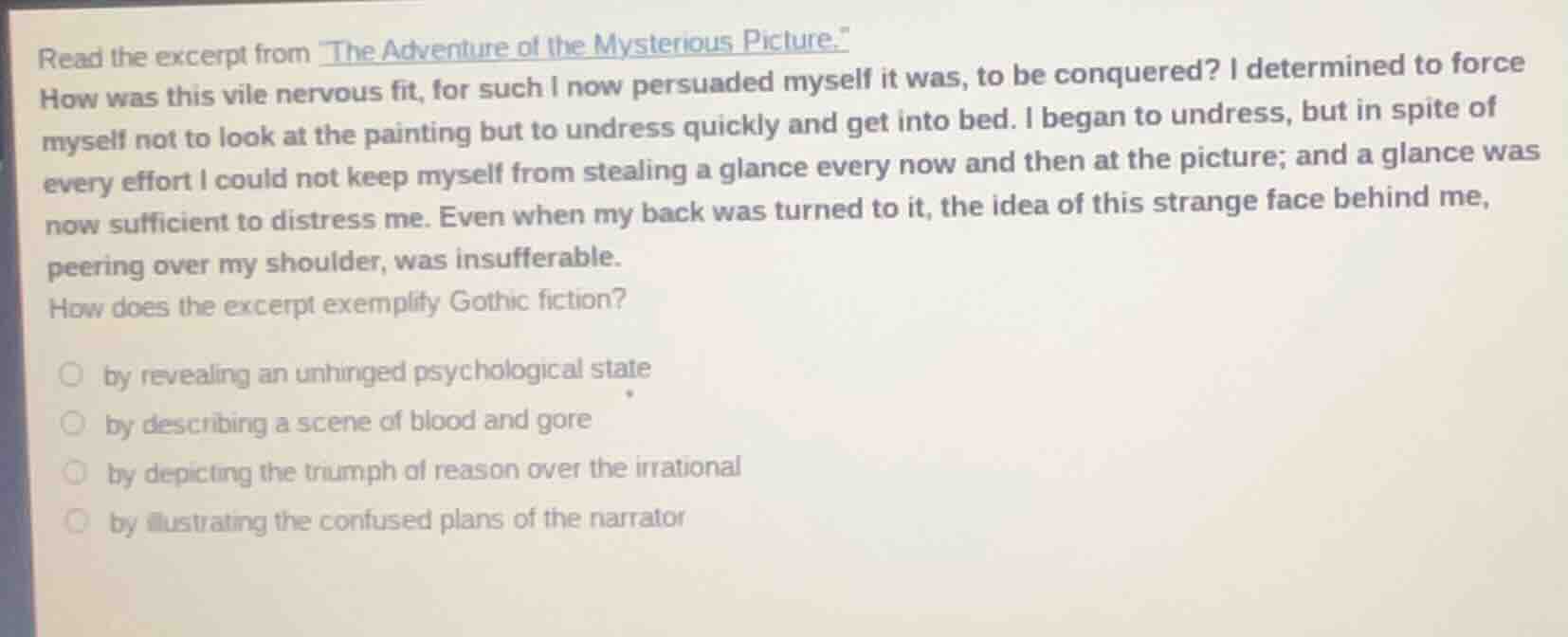 read the excerpt from the adventure of the mysterious picture.how was t…