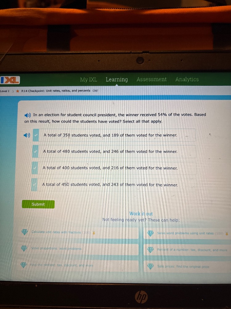 my ixl learning assessment analytics level i ★ p.14 checkpoint: unit ra…