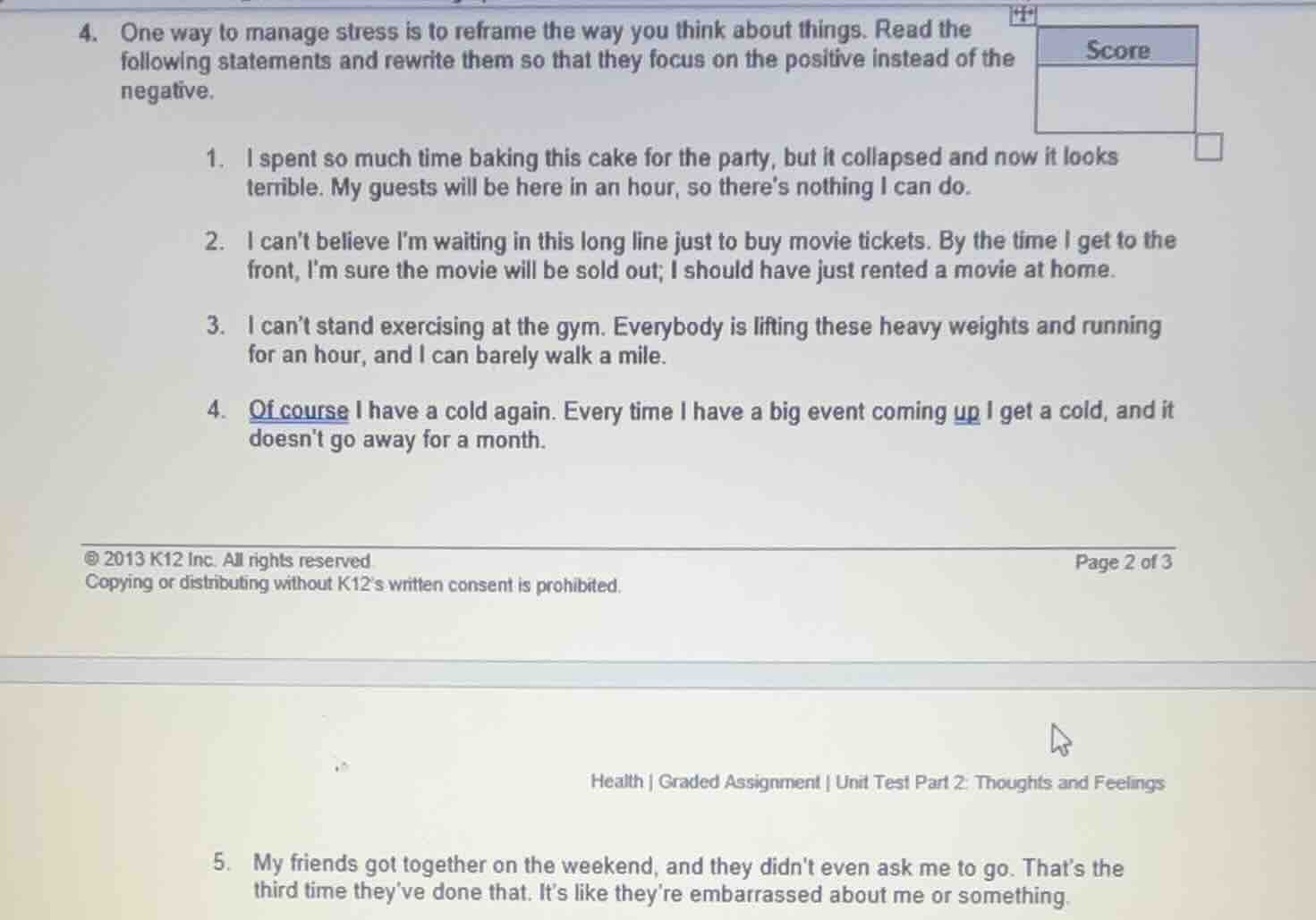 4. one way to manage stress is to reframe the way you think about thing…