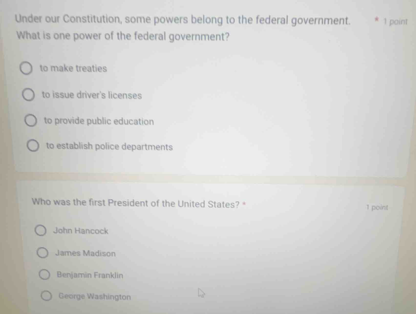 under our constitution, some powers belong to the federal government. *…