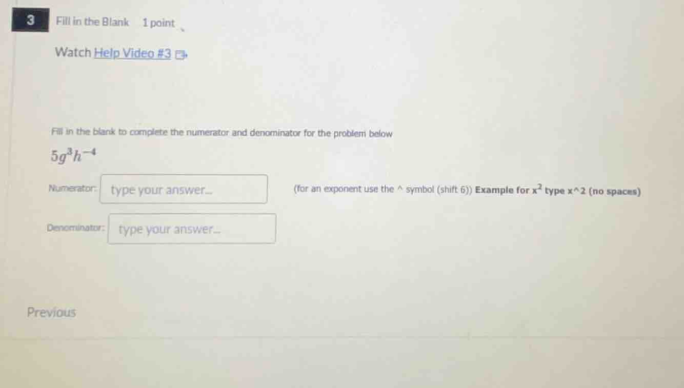 3 fill in the blank 1 point watch help video #3 fill in the blank to co…