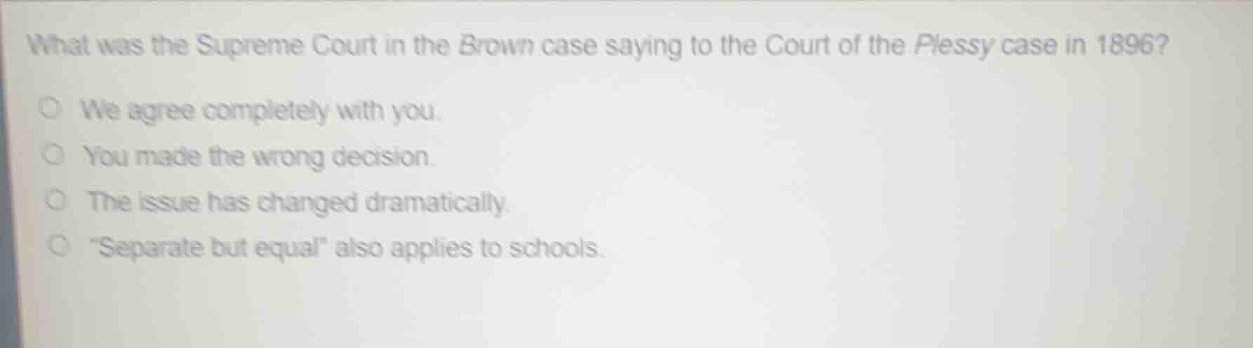 what was the supreme court in the brown case saying to the court of the…
