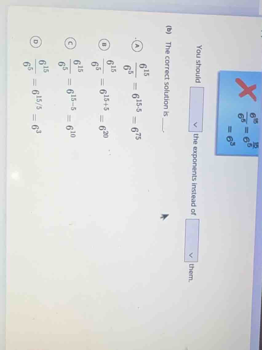 you should $\boldsymbol{square}$ the exponents instead of $\boldsymbol{…