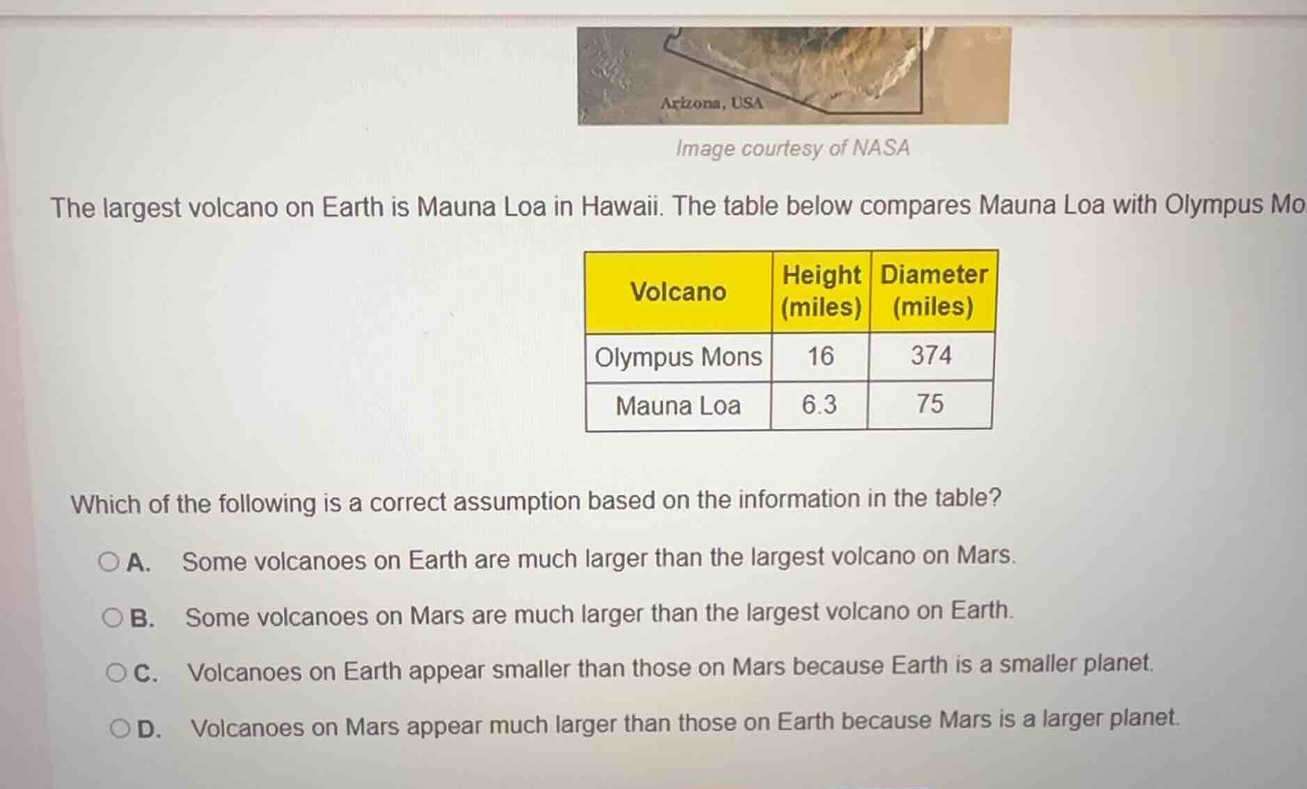 image courtesy of nasa the largest volcano on earth is mauna loa in haw…
