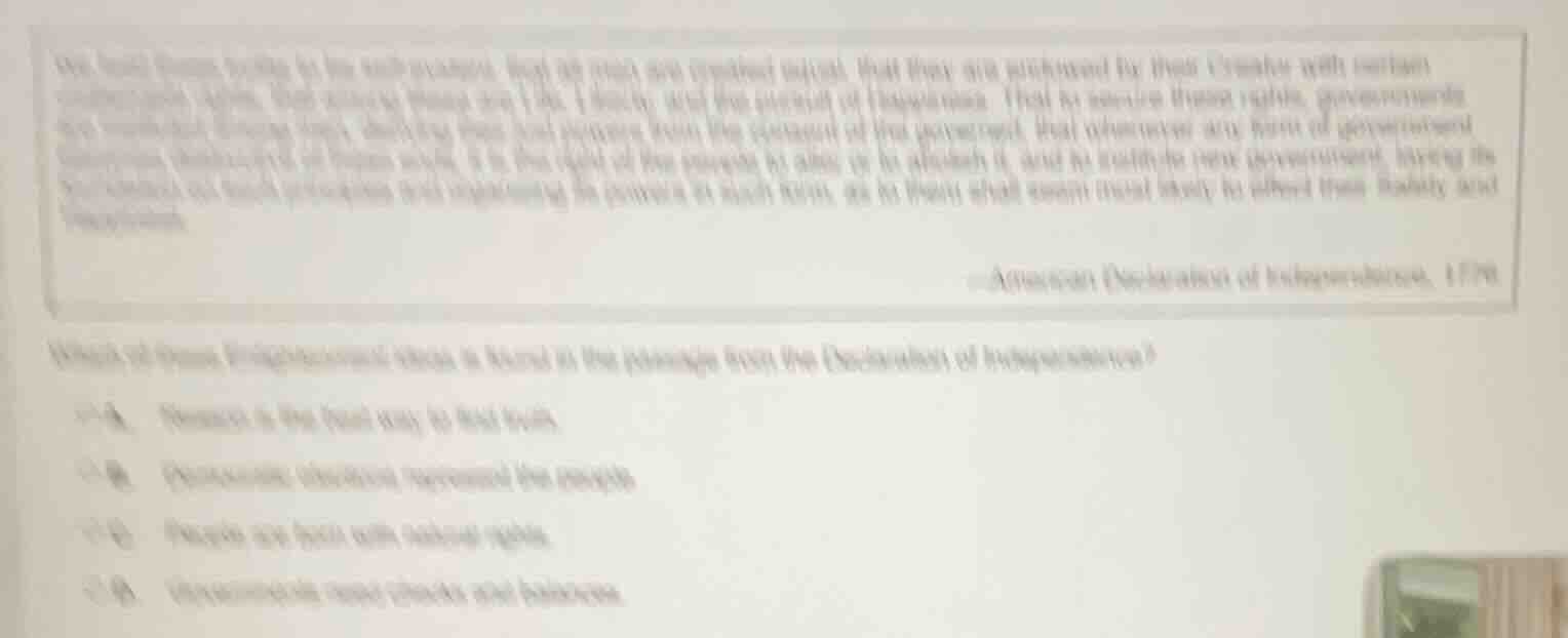 we hold these truths to be self-evident, that all men are created equal…