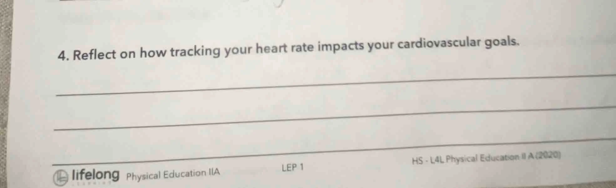 4. reflect on how tracking your heart rate impacts your cardiovascular …
