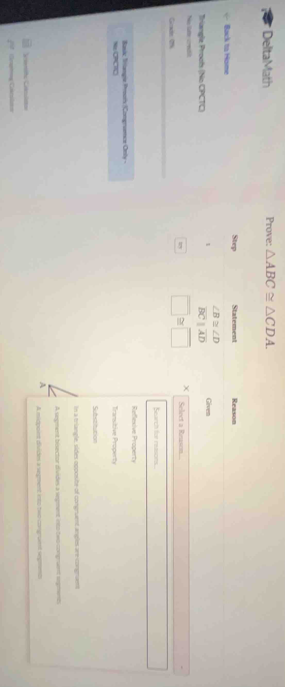 deltamath ← back to home triangle proofs (no cpctc) no late credit grad…