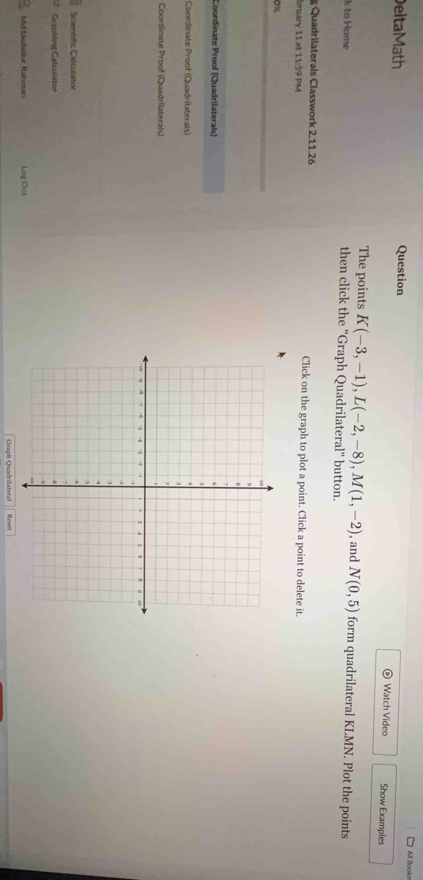 deltamathk to homequadrilaterals classwork 2.11.26bruary 11 at 11:59 pm…