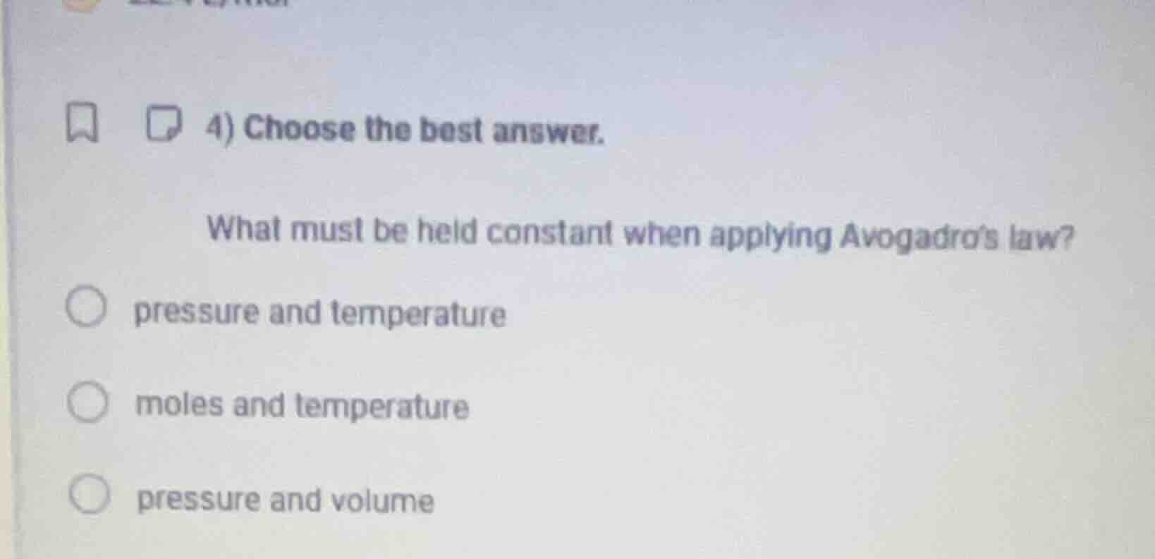 4) choose the best answer. what must be held constant when applying avo…