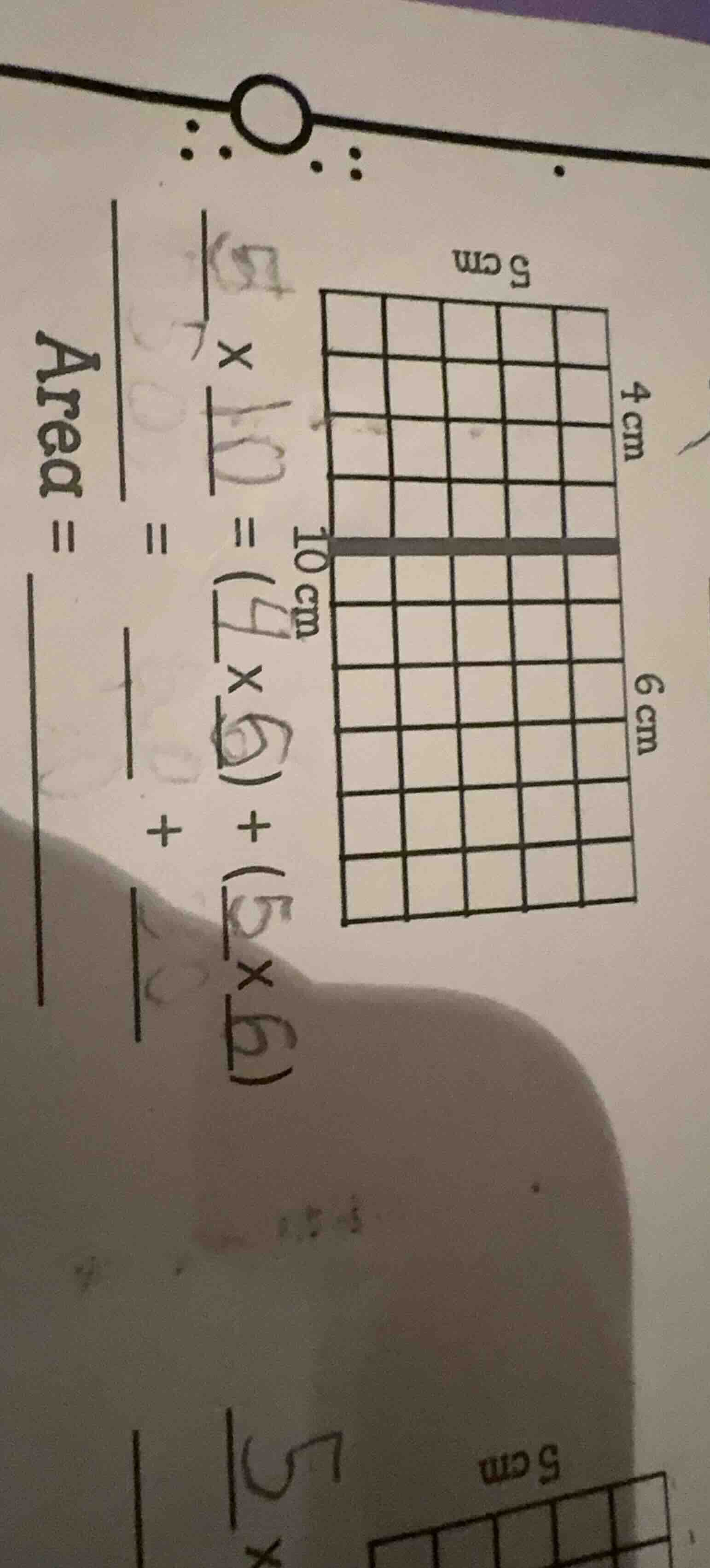 $5\\times10=(4\\times6)+(5\\times6)$ $=\\underline{\\quad\\quad}+\\unde…