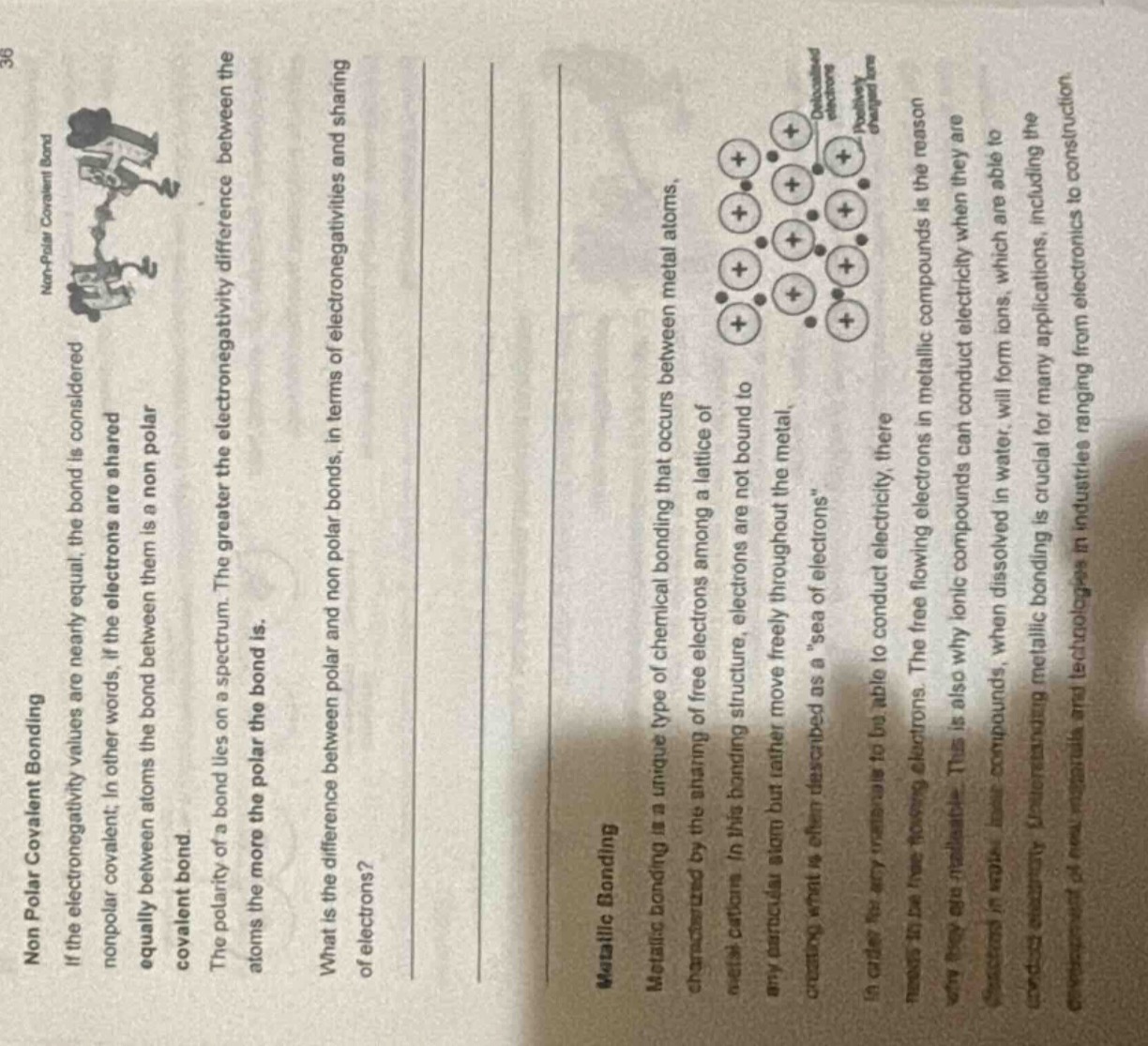 non polar covalent bonding if the electronegativity values are nearly e…