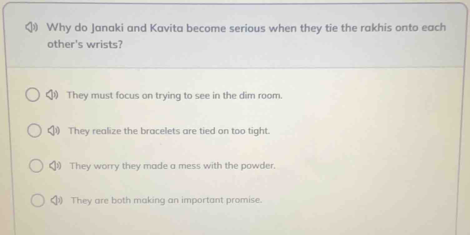 why do janaki and kavita become serious when they tie the rakhis onto e…