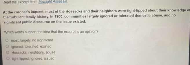 read the excerpt from midnight assassin at the coroners inquest, most o…