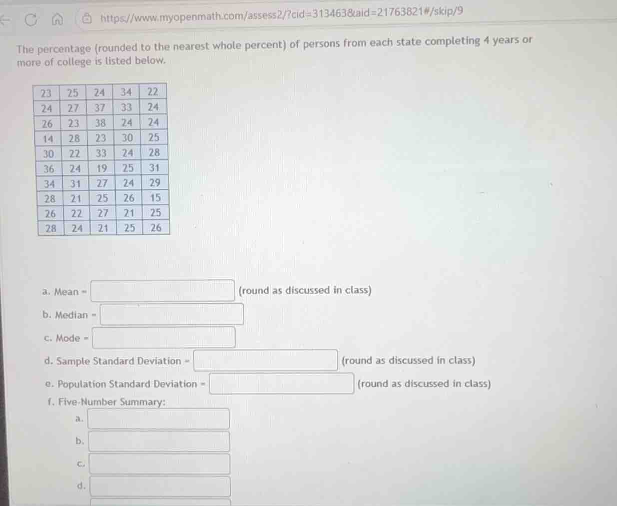 the percentage rounded to the nearest whole percent of persons from eac…
