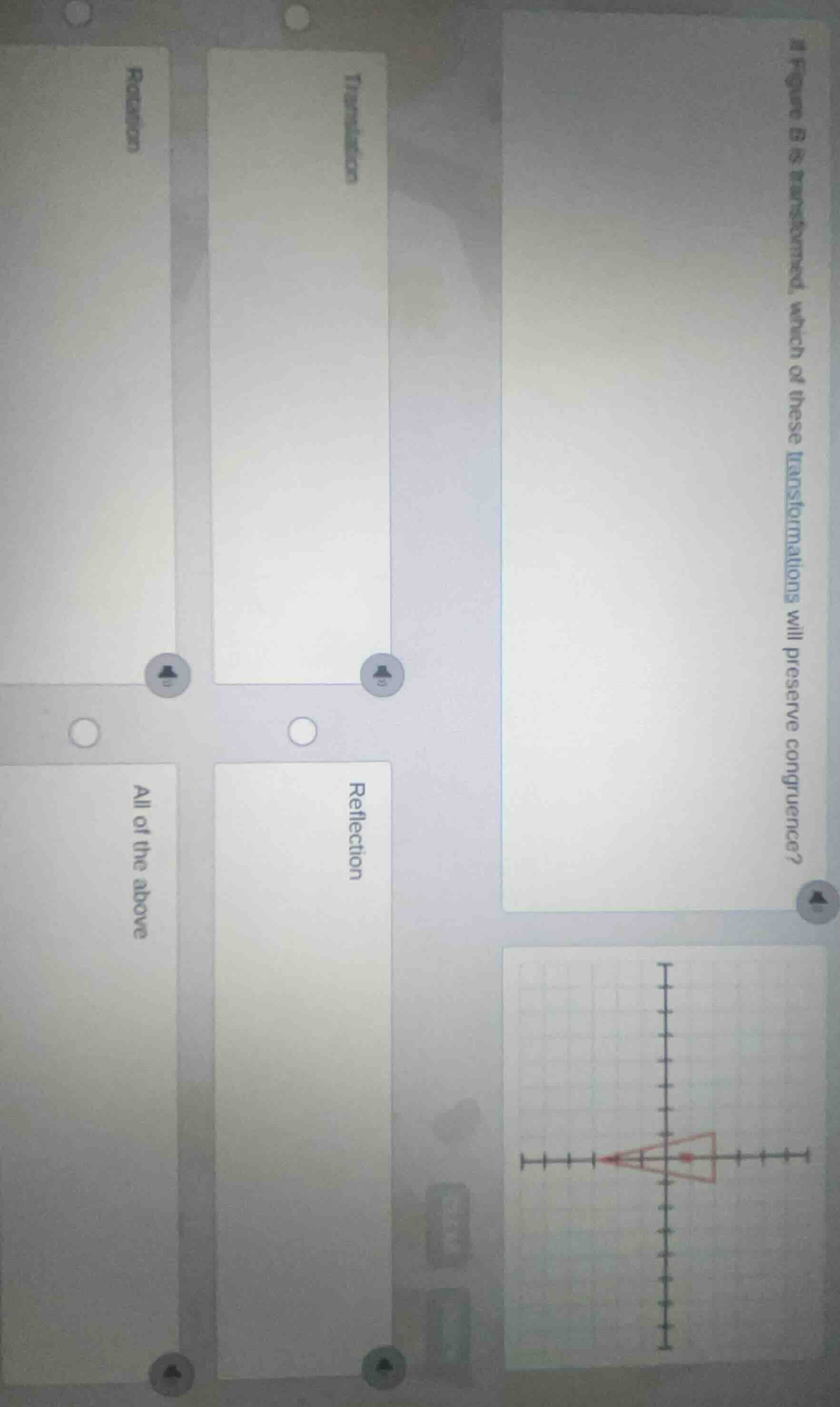 if figure b is transformed, which of these transformations will preserv…