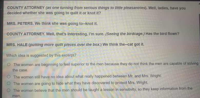 county attorney (as one turning from serious things to little pleasantr…