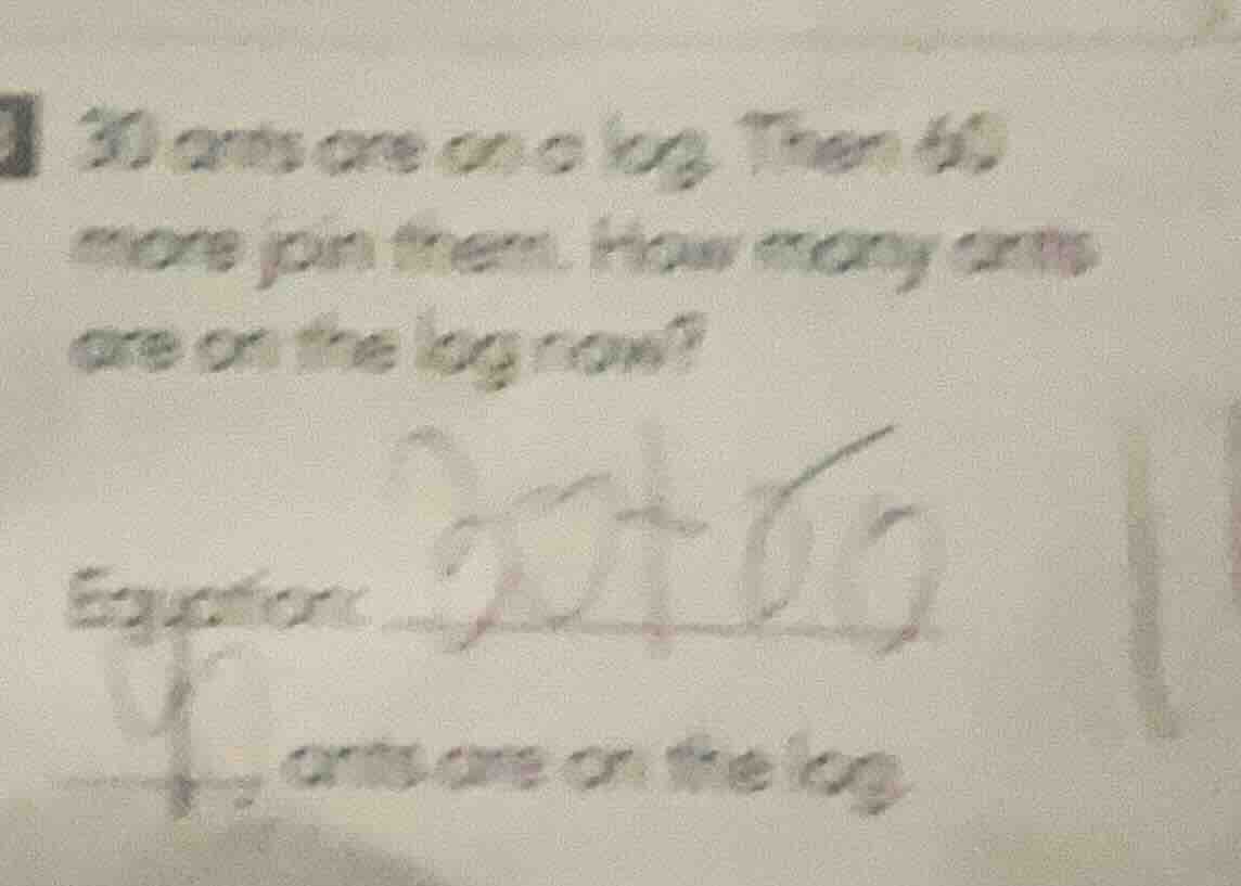 30 ants are on a log. then 60 more join them. how many ants are on the …