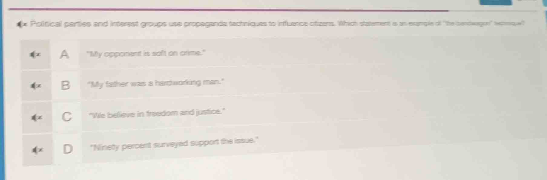 political parties and interest groups use propaganda techniques to infl…