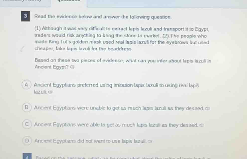 3 read the evidence below and answer the following question. (1) althou…