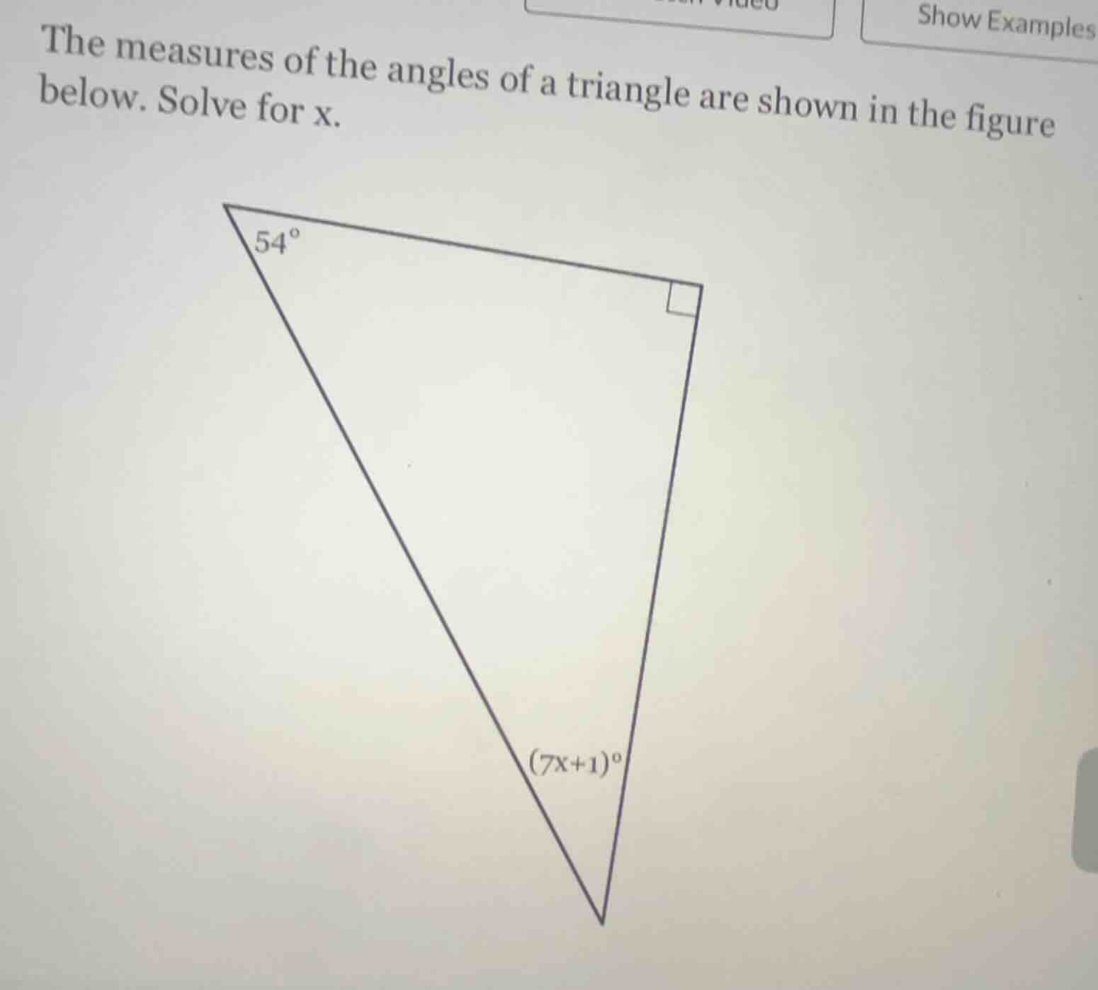 the measures of the angles of a triangle are shown in the figure below.…
