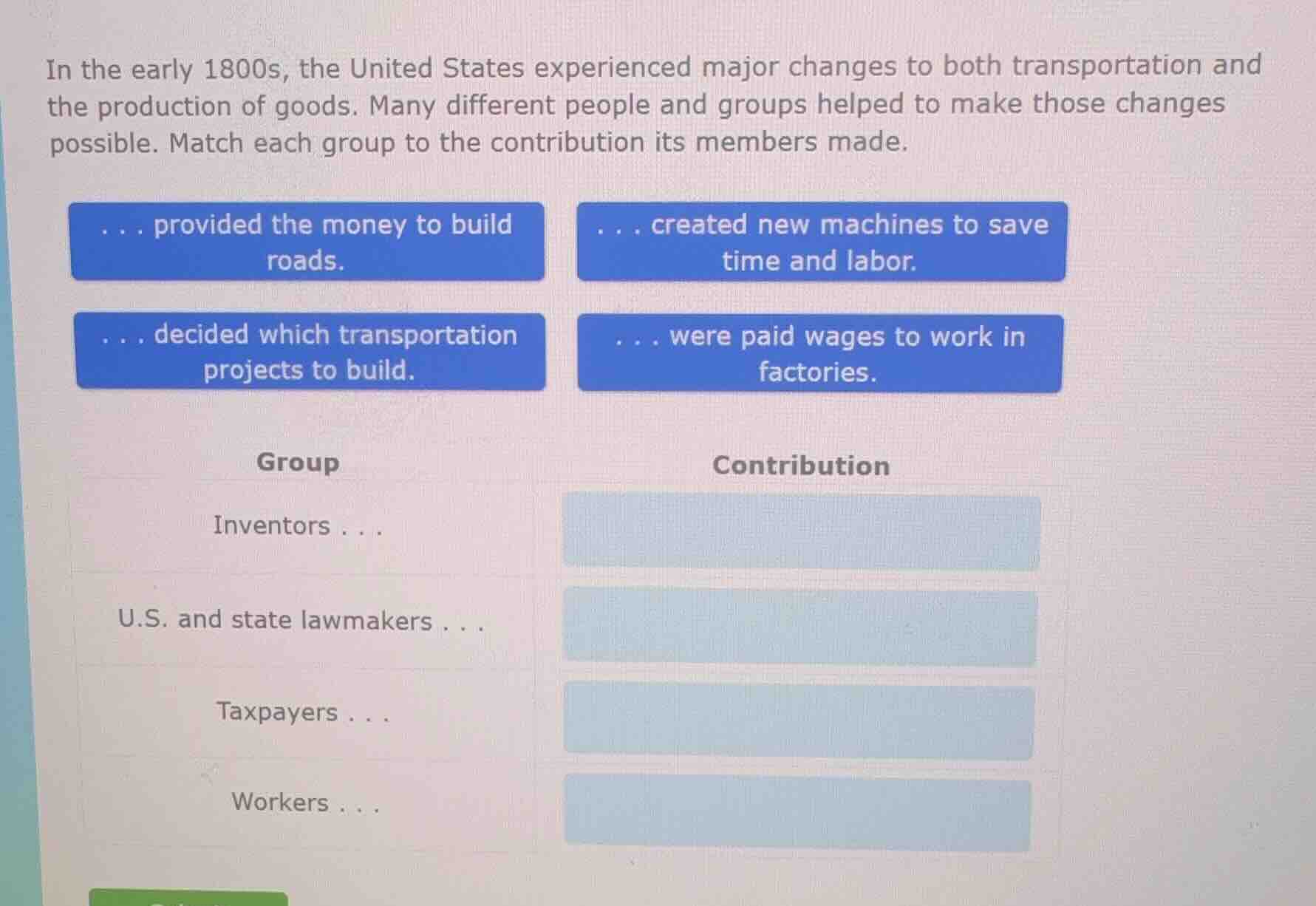 in the early 1800s, the united states experienced major changes to both…