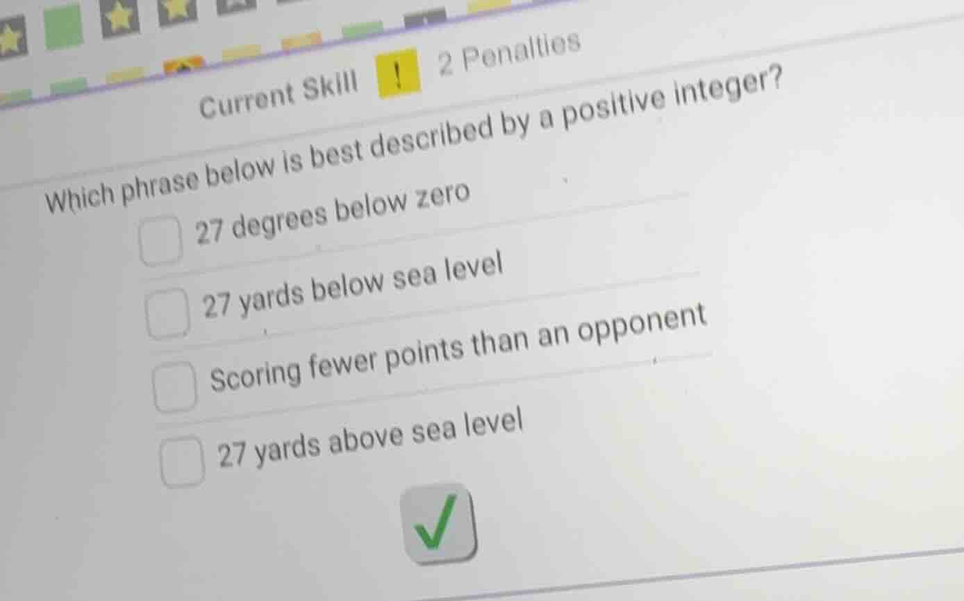 current skill ! 2 penalties which phrase below is best described by a p…